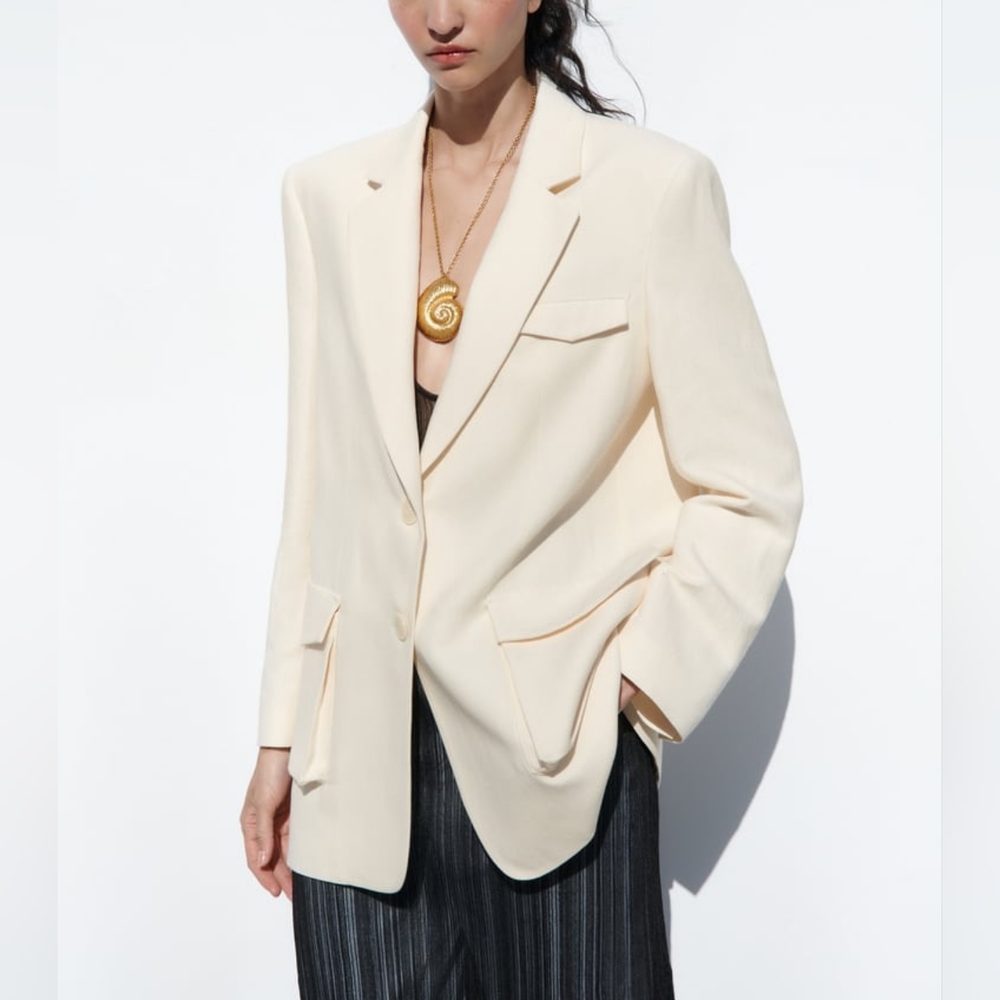 ZARA LIMITED EDITION PATCH POCKET BLAZER